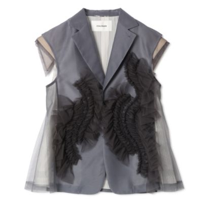 Chika Kisada ブラックチュールベスト CHIKA KISADA(チカ キサダ)のチュールベスト通販 | mirabella