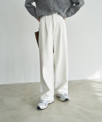 はる STYLE DELI(スタイルデリ)の裏地付きストレッチツイルワイドパンツ通販