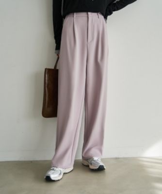はる STYLE DELI(スタイルデリ)の裏地付きストレッチツイルワイドパンツ通販