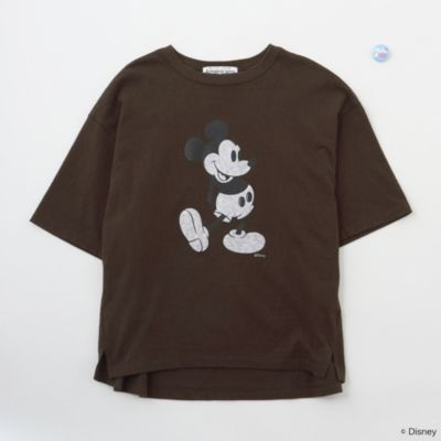 Americanaの「ミッキープリントT」　【LEEマルシェ20th別注】【洗える】Mickey Print TEE（バッヂ付）