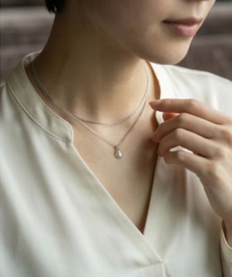1512 魅力を引き出す✨ 細見え効果♡　淡水パールネックレス ハンドメイド STYLE DELI(スタイルデリ)の【DELI by】レイヤード淡水パール