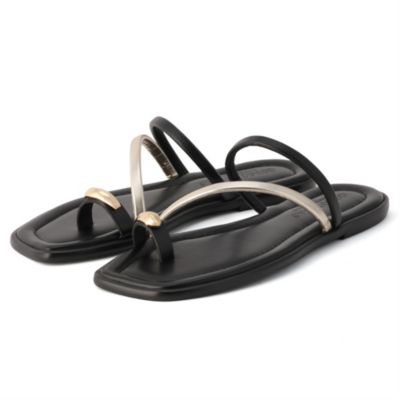 フラットスクエアソールサンダル