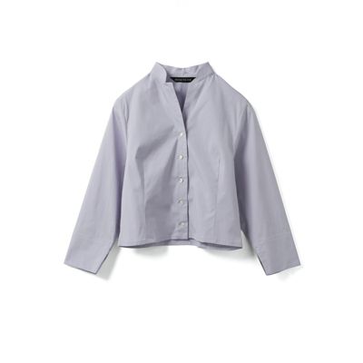 新品タグ付き】mizuiro ind ★R/Tスタンドカラーシャツ/匿名配送 mizuiro ind (ミズイロインド) T/R スタンドカラーロングシャツ