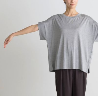DRESS HERSELF(ドレスハーセルフ)の【洗える】シルク／ワイドTシャツ