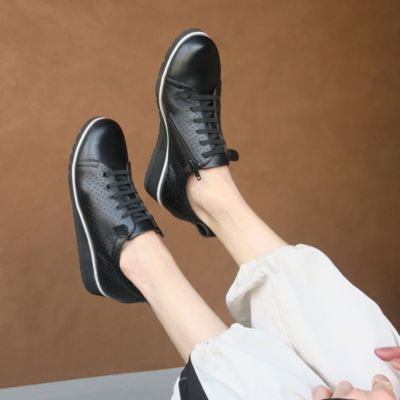 enchanted(エンチャンテッド)の本革サイドジップエラスティックレース