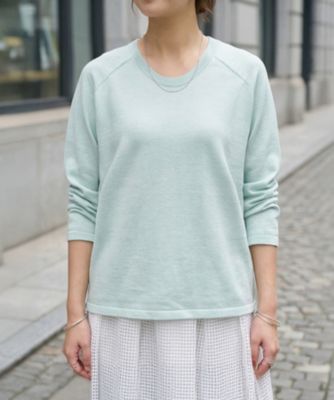 STYLE DELI(スタイルデリ)のサラッと綿混Uネックニットトップス通販