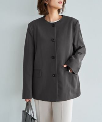 レディースのノーカラー 30代40代50代大人の通販｜HAPPY PLUS STORE