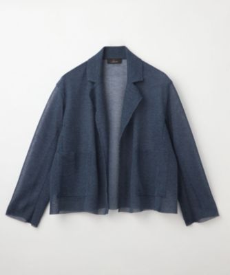 L'EQUIPE レキップ ファリエロサルティ生地 チェックブルゾン 38 L'EQUIPE(レキップ)の麻ポリエステル生地ジャケット通販 | 集英社HAPPY
