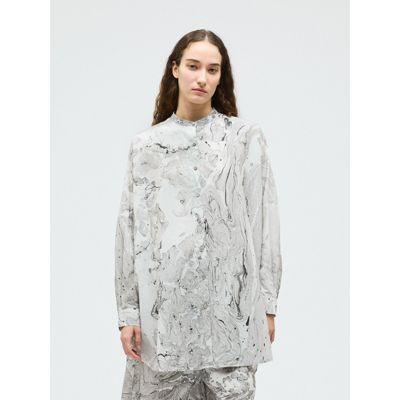 mizuiro ind(ミズイロインド)のマーブルプリントチュニックワンピース