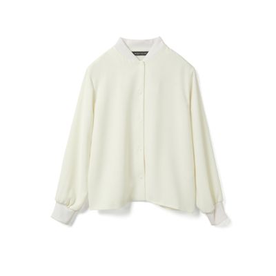 mizuiroind✨️ブルゾンライクシャツ リブカラー ストレッチ mizuiro ind(ミズイロインド)のブルゾンライクシャツ通販 | 集英社