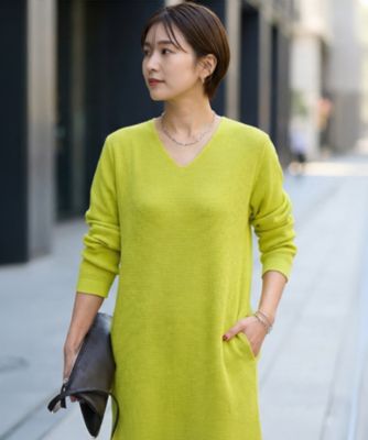 3.1 Phillip Lim ロングワンピース 総柄 コットン Vネック 白黒 V
