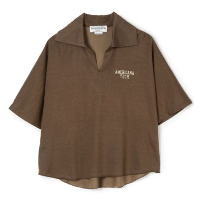 新品 タグ付き Americana Americana(アメリカーナ)の【HPS別注】スキッパーロゴTシャツ通販
