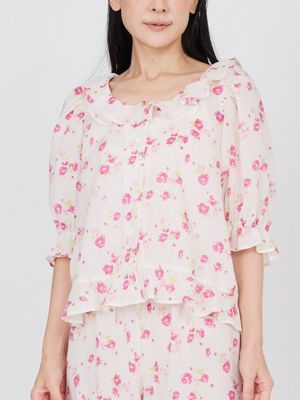 華やぎローズで、毎日を気分よく<br><br>上品に楽しむ「フレンチローズ」　フレンチローズブラウス