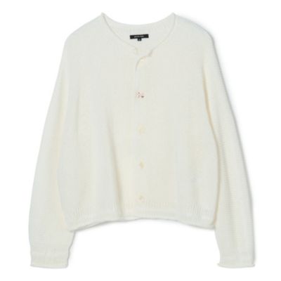 pas de calais(パドカレ)の26SS ウォッシャブル和紙MIXカーディガン