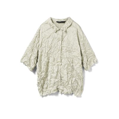 mizuiro ind(ミズイロインド)のワッシャーハーフスリーブシャツ通販