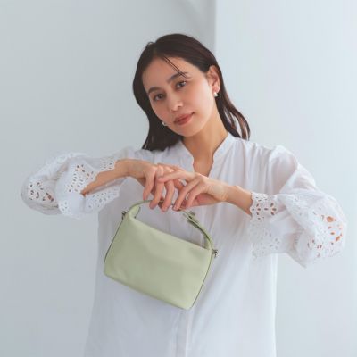 トゥールーズ ファンキャップ ショルダーバッグ TOPKAPI(トプカピ)の【TREASURE TOPKAPI】ナイロン レザーコンビ