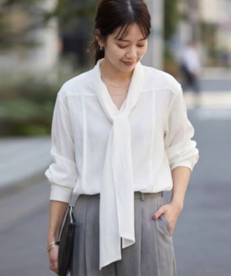STYLE DELI(スタイルデリ)の【LUXE】ニュアンス生地のタックボウタイ