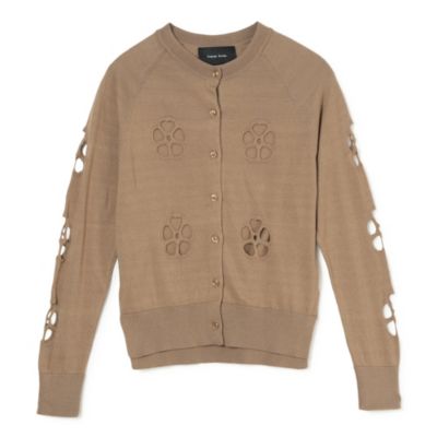 シモーネロシャ パール カーディガン パトゥ セシリーバンセン mame SIMONE ROCHA(シモーネ ロシャ)のMERCERISED DAISY CUTOUT CARDIGAN W