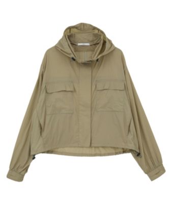 Julier ウールパーカー　ベージュ　M 主役級！今日の可愛いを格上げ！ ダブルジップペプラムマシュマロ