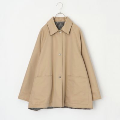 TICCA ショートPコート アイボリー TICCA(ティッカ)の【LEEマルシェ20th別注】【撥水】リバーシブル