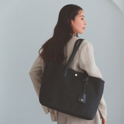 TOPKAPI(トプカピ)の【Breath TOPKAPI】レザーコンビ 雑材風 シンプル