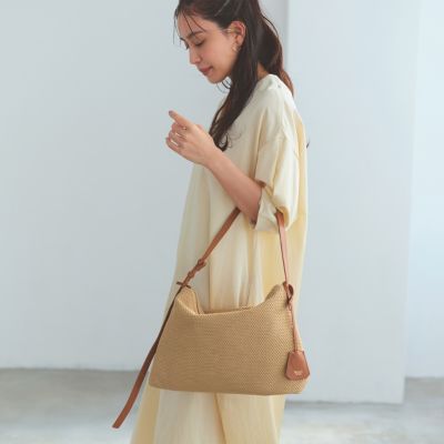 TOPKAPI(トプカピ)の【Breath TOPKAPI】レザーコンビ 雑材風 シンプル