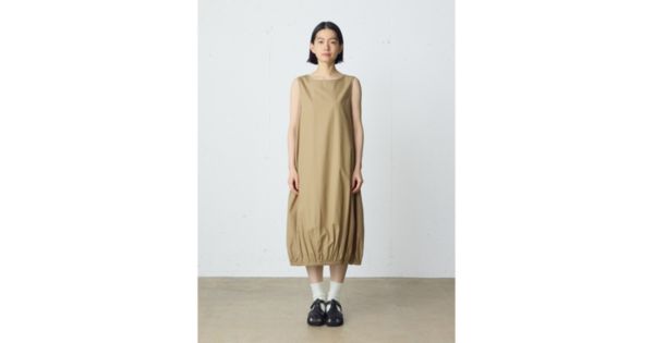 MidiUmi(ミディウミ)のコクーンノースリーブワンピース通販 Marisol 