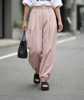 【selection】しなやかライトなタックパラシュートパンツ
