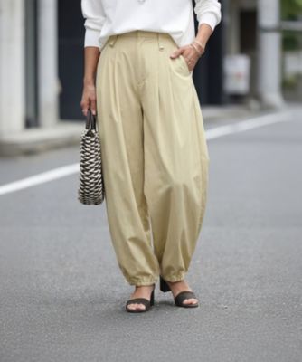 【selection】しなやかライトなタックパラシュートパンツ