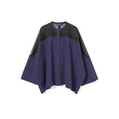 mizuiro ind(ミズイロインド)のシアーショルダースタンドカラーワイド