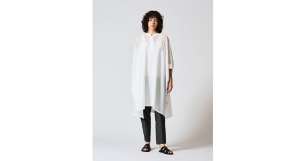 mizuiro ind(ミズイロインド)のシアーショルダーワンピース通販
