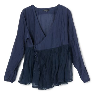 pas de calais(パドカレ)の26SSコットンシルクローンカシュクールBL