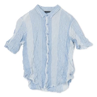 pas de calais(パドカレ)の26SSブルーシャーリングストライプBL通販