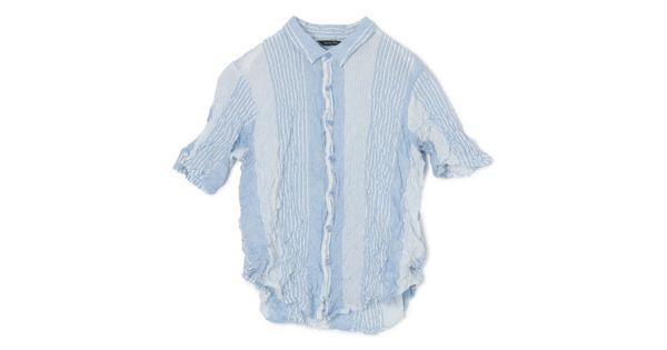 pas de calais(パドカレ)の26SSブルーシャーリングストライプBL通販 