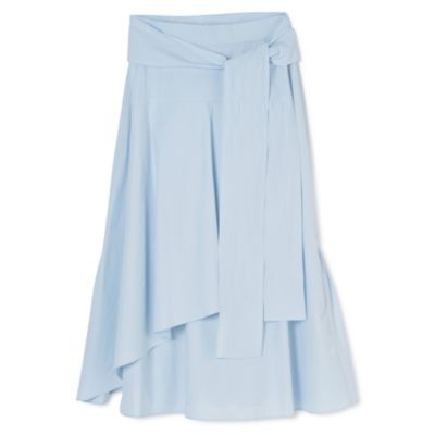 新品タグ付き　PLAIN PEOPLE スリットロングスカート　41,800円 PLAIN PEOPLE(プレインピープル)のオーガニックタイプライターラップ風