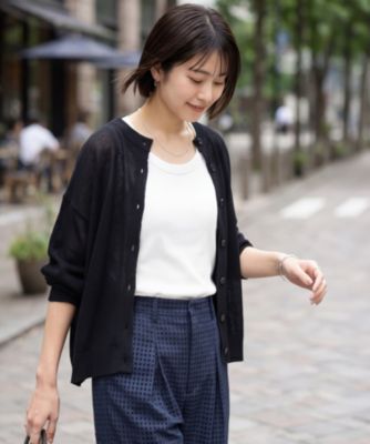 STYLE DELI(スタイルデリ)のカラッとしたシアーカーディガン通販