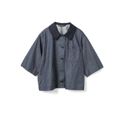 mizuiro ind(ミズイロインド)のハーフスリーブデニムシャツ通販