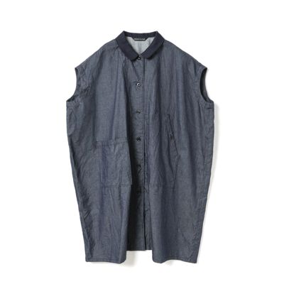 mizuiro ind(ミズイロインド)のワイドデニムシャツワンピース通販