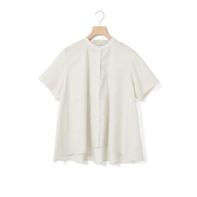 ハーフスリーブ ドット Aラインシャツ