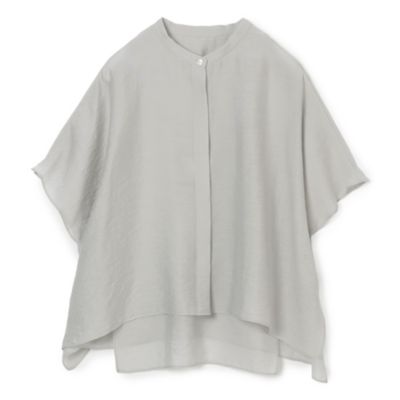 PLAIN PEOPLE(プレインピープル)のシア―シルクバンドカラーシャツ通販 