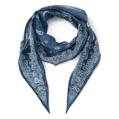 MADISONBLUE　ロゴ刺繍　ダイヤモンド　スカーフ MADISONBLUE(マディソンブルー)のGRAPHIC PAISLEY DIAMOND SCARF通販