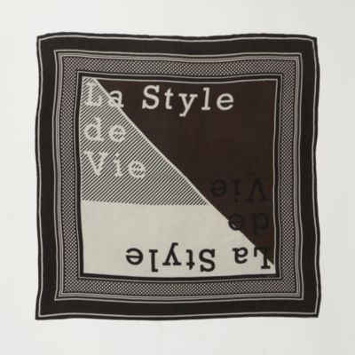 【坪田あさみさん別注】”La Style de Vie”大判シルクウールストール