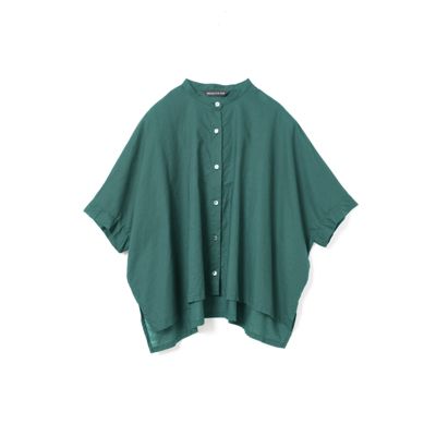 mizuiro ind(ミズイロインド)のコットンリネンスタンドカラーワイド