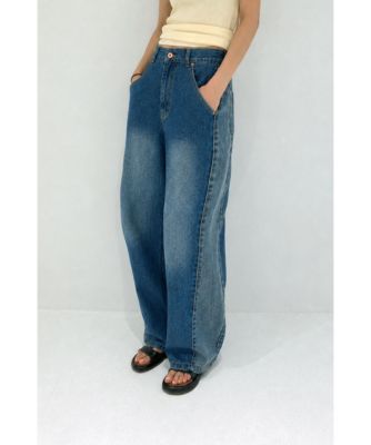 10OZ SIDE PANEL WIDE DENIM