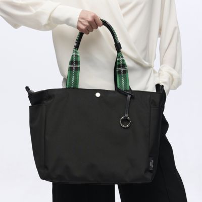 はっぴいえんど　HAPPY END BOX トートバッグ付 新品 未聴盤 TOPKAPI(トプカピ)の【Breath TOPKAPI】チェックハンドル トートバッグ