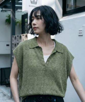 【BLK001】ミックスニットポロシャツ