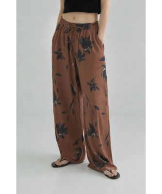 【COOL】FLOWER PRINT WIDE PANTS