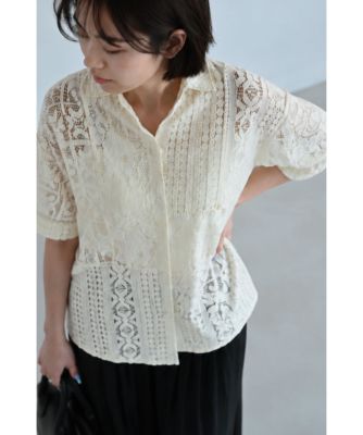 PATCHWORK LACE SHIRT