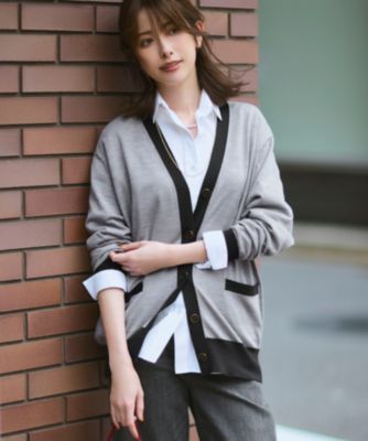 23区(ニジュウサンク)の【洗える】サステナブルウール Vネック バイ