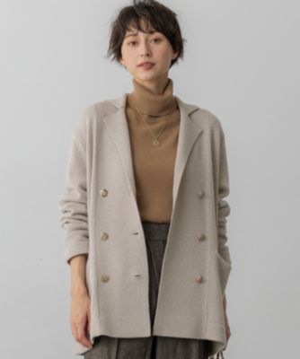 美品✨　ドゥロワー　3G編み込み フリンジ ニット ジャケット　コットン混　近年 23区(ニジュウサンク)の【見上愛さん着用/一部先行予約/洗える